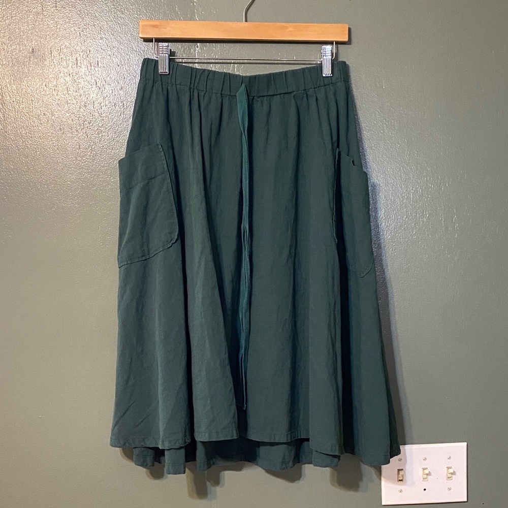 Dark Green Women’s Pocket Skirt